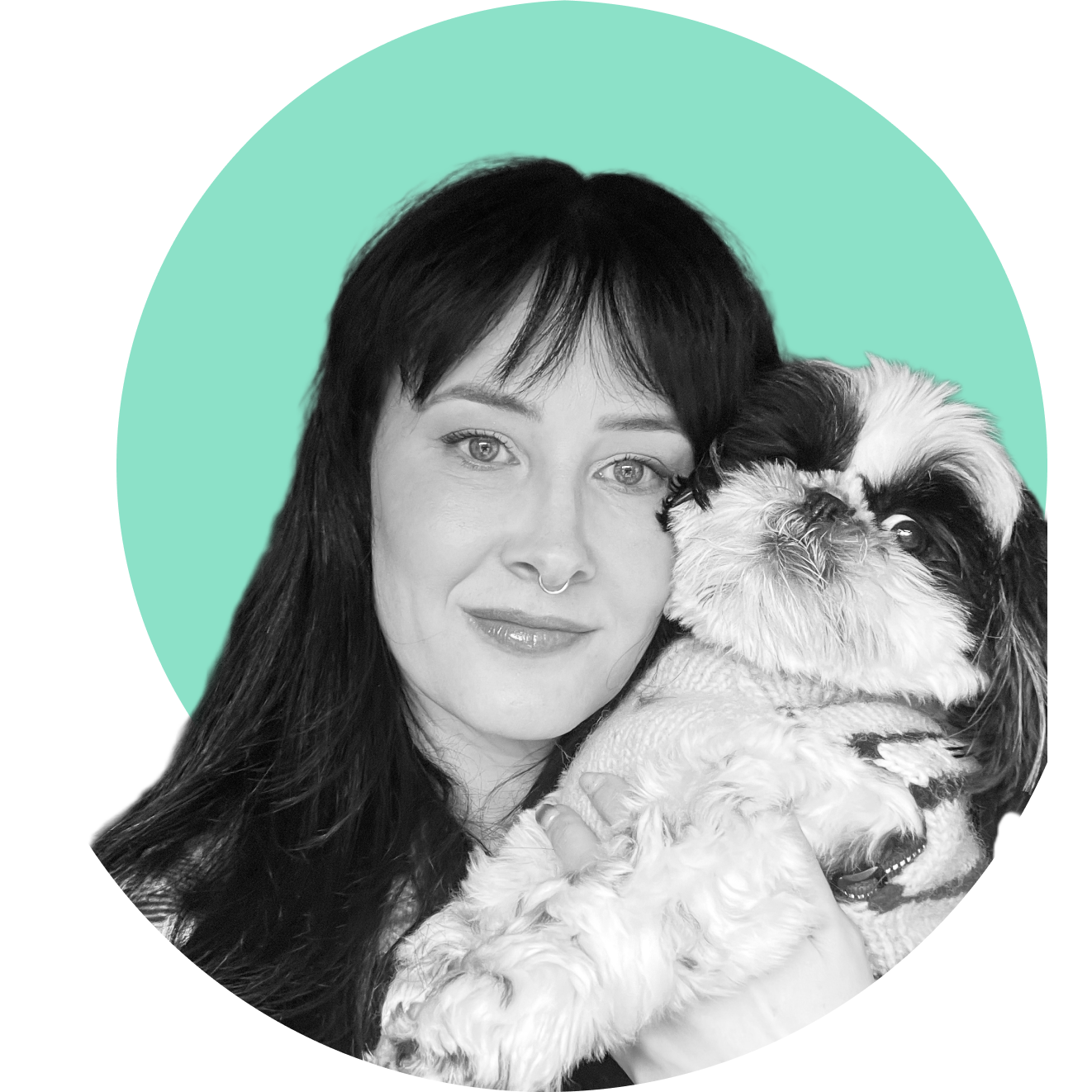 Whitney Snyder with her Shih Tzu, Aga
